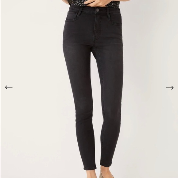 Frank and Oak Grey Debbie Skinny Jeans - Picture 1 of 4